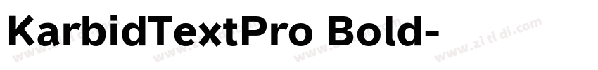 KarbidTextPro Bold字体转换